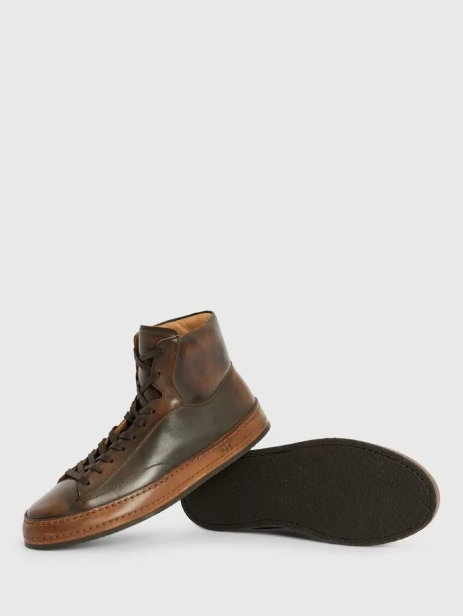 John Varvatos WOOSTER ARTISAN HIGH TOP WALNUT Best