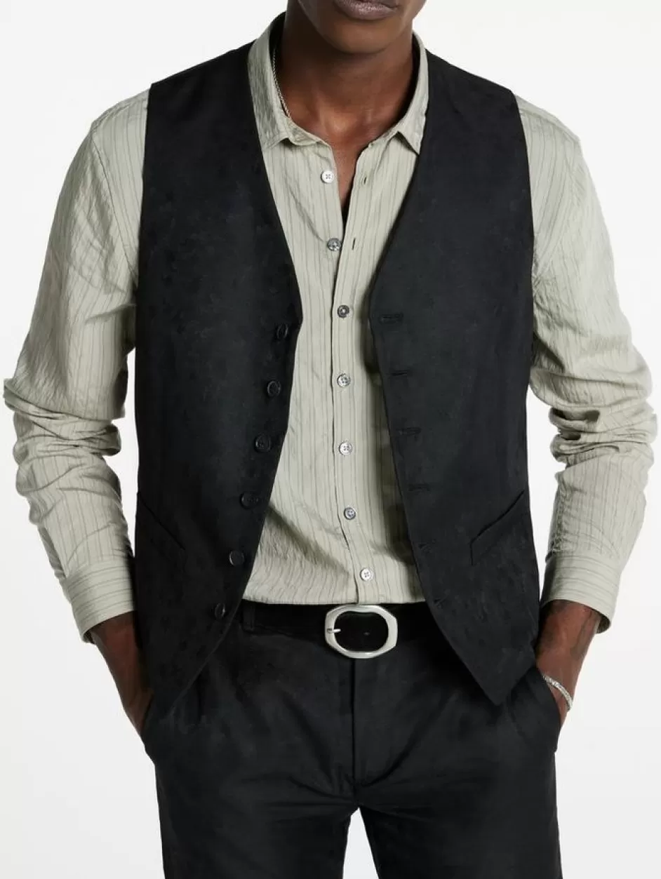 John Varvatos WOOSTER VEST BLACK Cheap